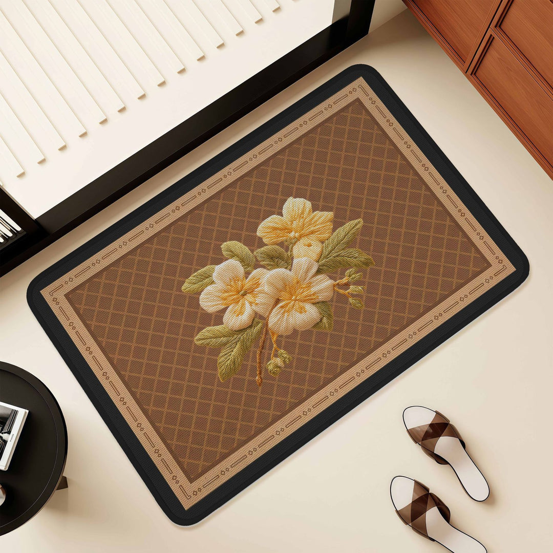 Künstlerisches Florales Design Bereich Matte Karnz