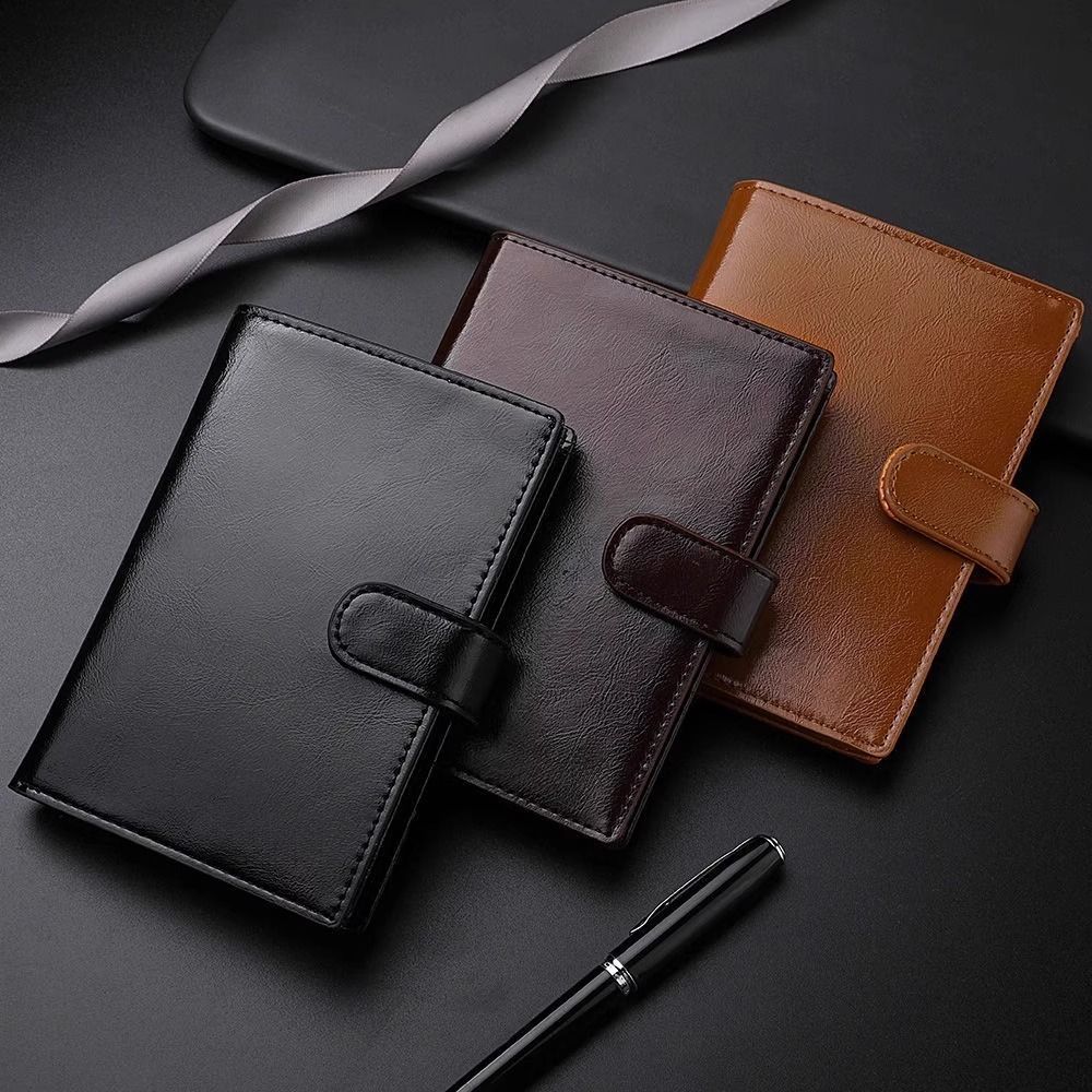 Elegante strukturierte Leder Planer Brieftasche Karnz