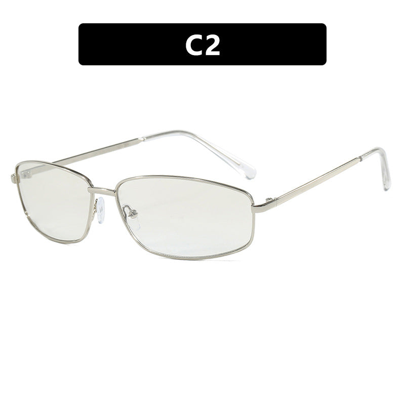 Damen sportliche Sonnenbrille mit modischem Metallschutz Karnz