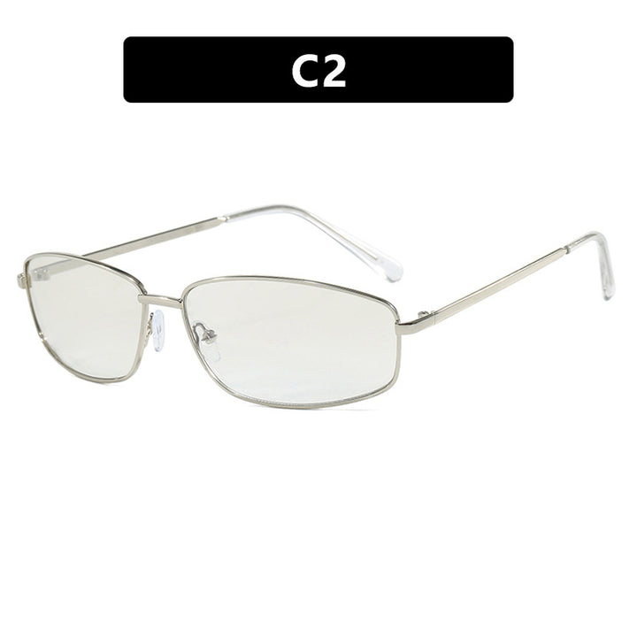 Damen sportliche Sonnenbrille mit modischem Metallschutz Karnz