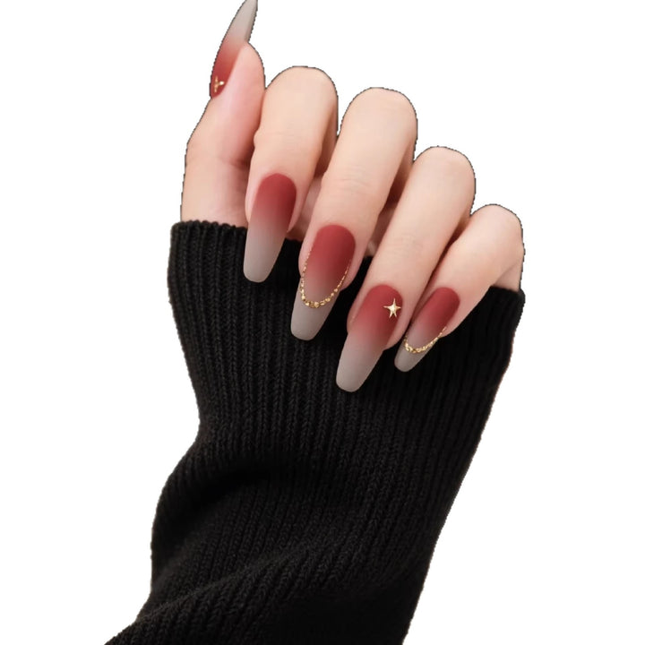 Ombre Dekorative Druck-Nagel-Set