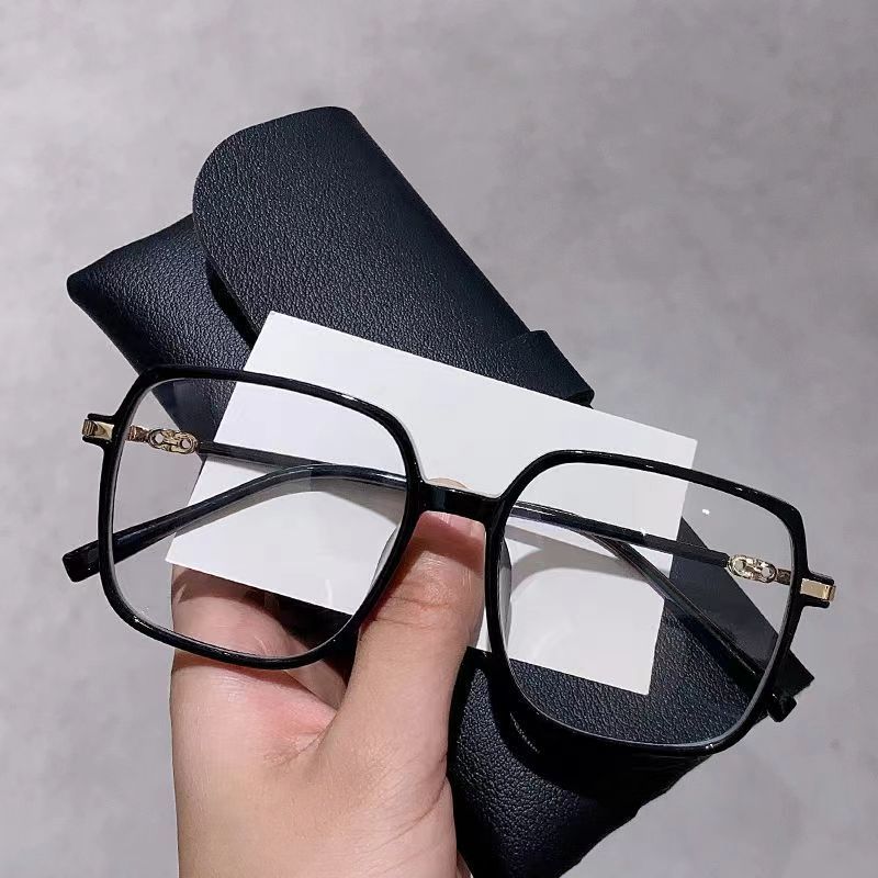 Chic Transparente Rechte Rahmen Brille Karnz