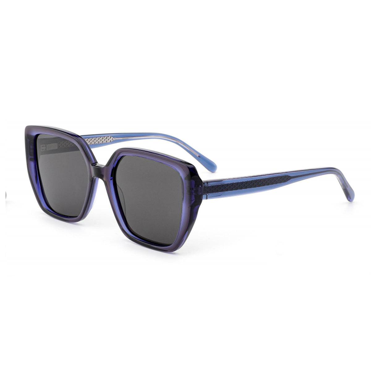 Damen große quadratische Sonnenbrille mit innovativem Rahmen und polarisierten Gläsern Karnz