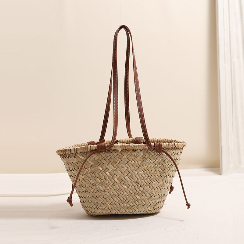 Damen Korbtasche mit floralem Design Karnz