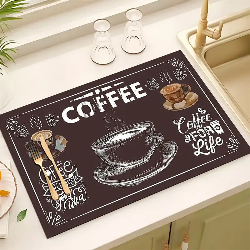 Kaffee-Themen Küche Anti-Ermüdungsmatte