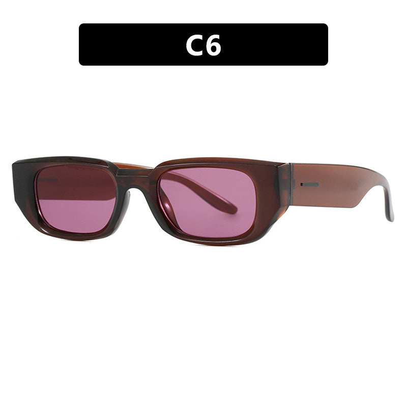 Damen modische Sonnenbrille mit innovativem, transparentem Rahmen und polarisierten Gläsern Karnz