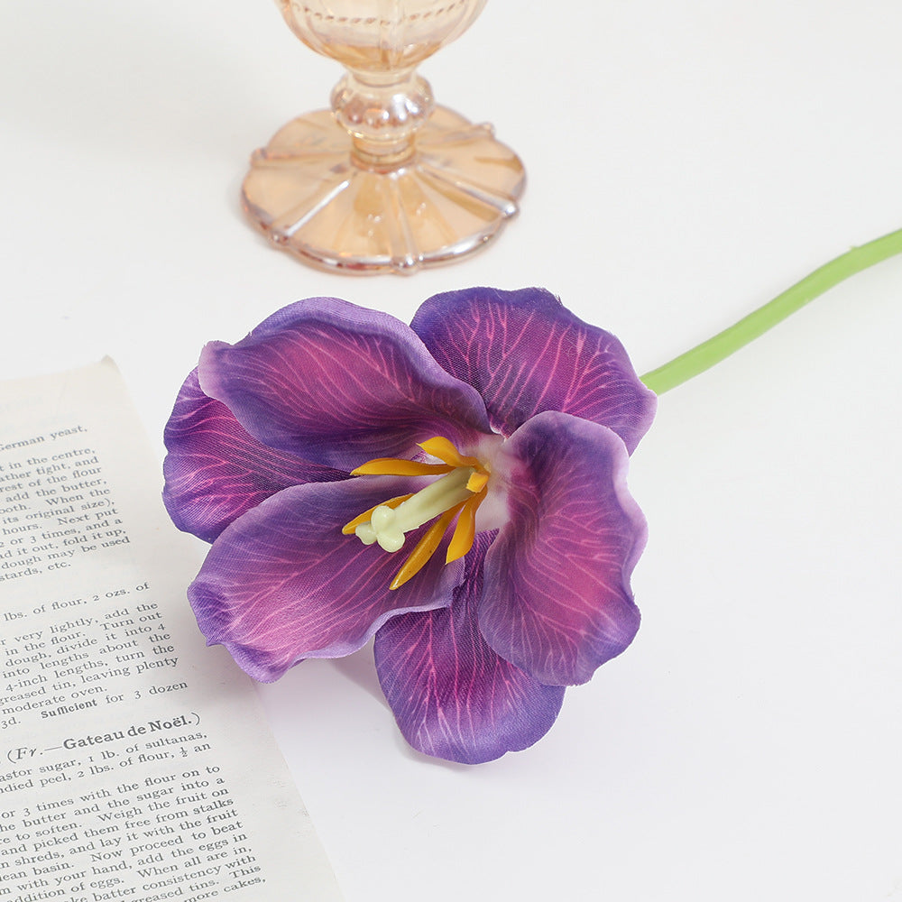 Künstlicher Orchideenblütenzweig mit detailreichen Blüten Karnz