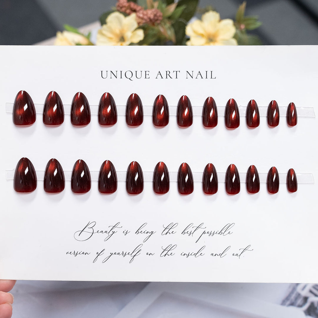 Wunderschönes langes Stiletto Press-On-Nagelset