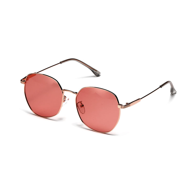 Damen auffällige geometrische Sonnenschutzbrille mit UV-Schutz Karnz