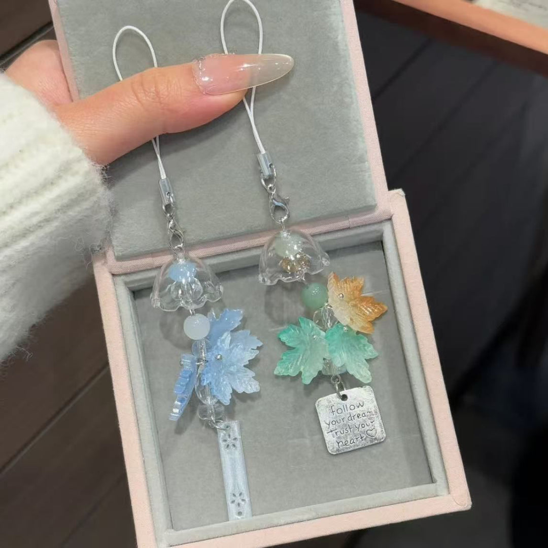 Inspirierender Blumenanhänger Charm Karnz