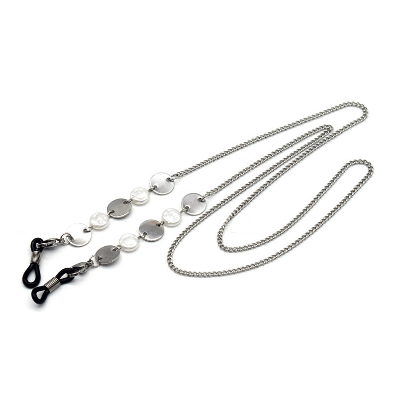 Eleganter Metallic Ketten-Brillenhalter Karnz