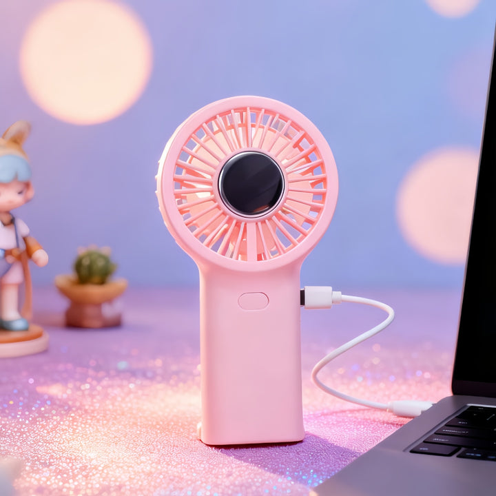 Damen Tragbarer USB Handventilator mit leistungsstarker Windtechnologie Karnz