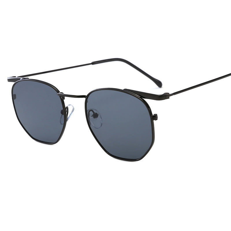 Damen modische rechteckige Brille mit elegantem Metallrahmen Karnz