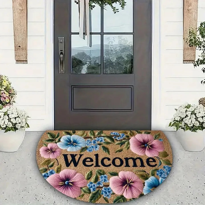 Blumenmuster Willkommensmatte Karnz