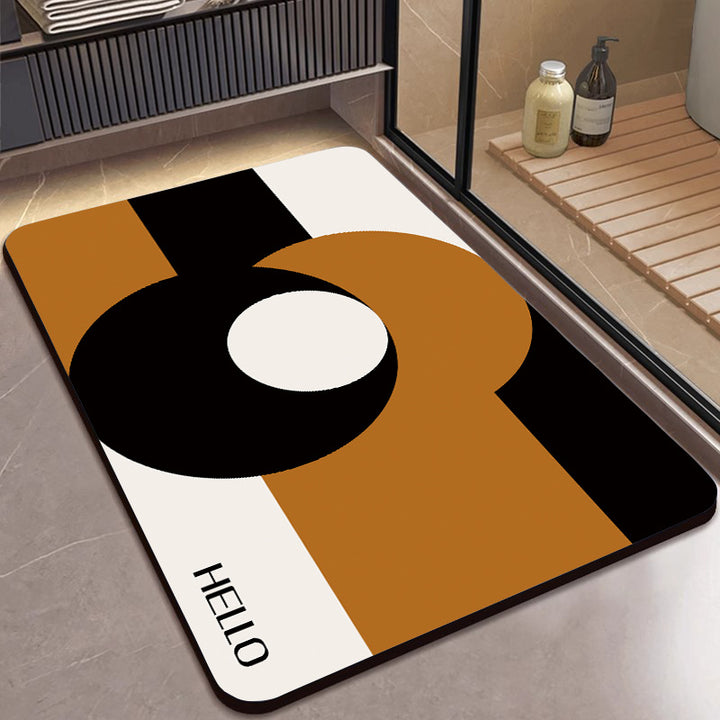 Modern Abstract Badmat Karnz