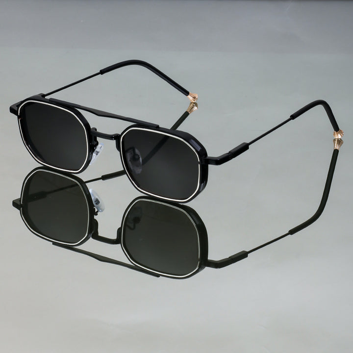 Damen Designer Sonnenbrille mit elegantem metallischen Rahmen Karnz