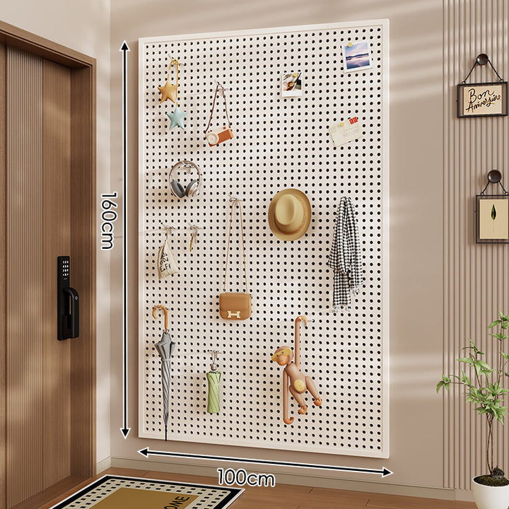 Wandanag perforiertes Lochboard-Organizer-Panel Großes Quadrat mit modularen Haken und Zubehör