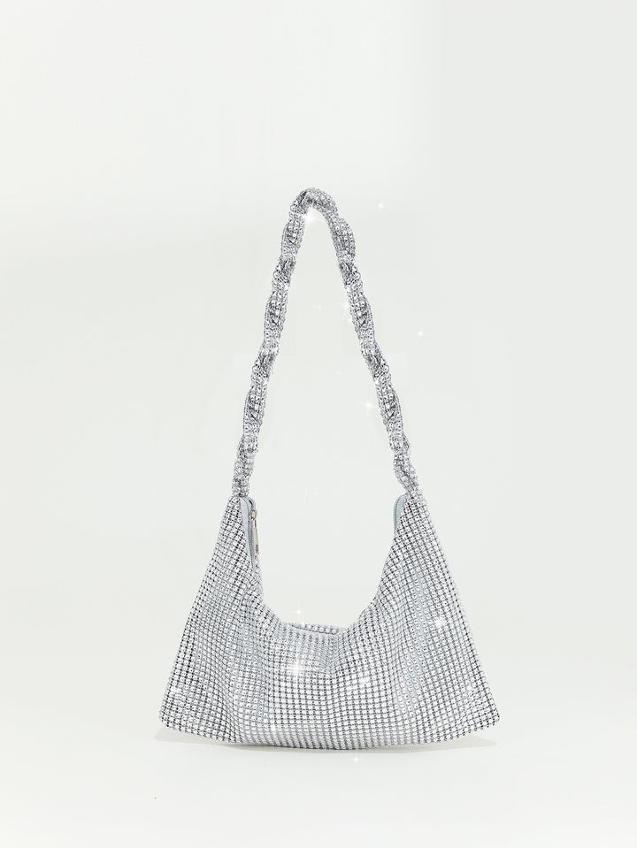 Glänzende Strass-Handtasche