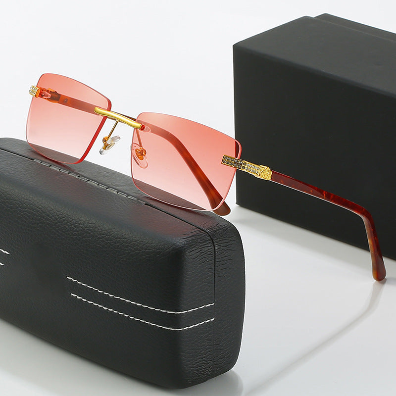 Damen elegante Sonnenbrille mit stilvollem Metallrahmen Karnz