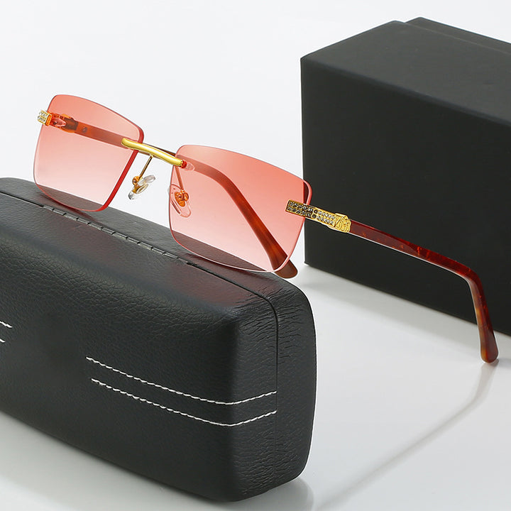Damen elegante Sonnenbrille mit stilvollem Metallrahmen Karnz