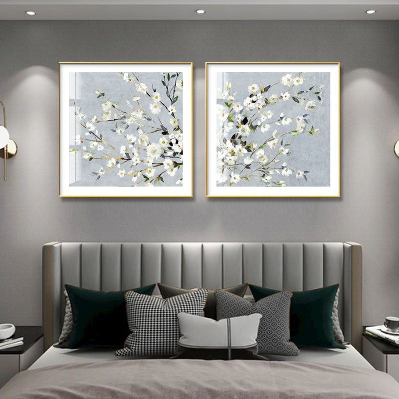 Blumen inspirierte gerahmte Kunstwerkset