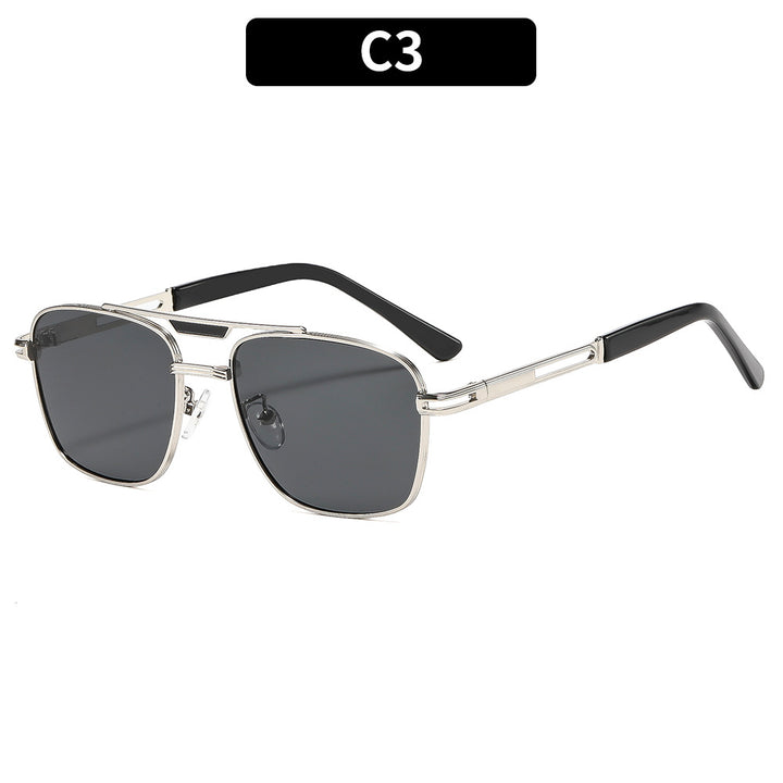 Elegante geometrische quadratische Rahmen-Sonnenbrille