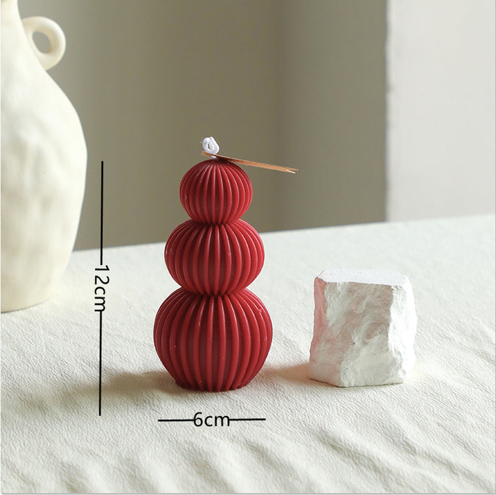 Minimalistische Skulptierte Säulenkerzenständer