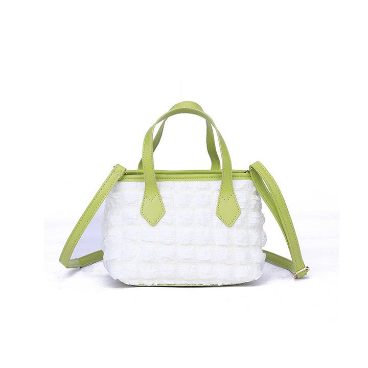 Strukturierte Mini-Satteltasche