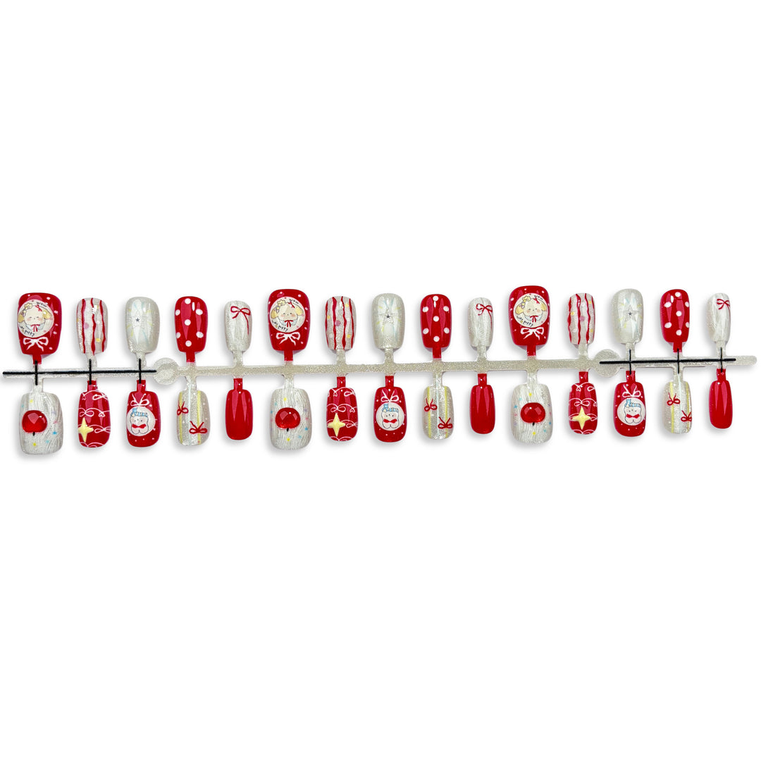 Urlaubs-themed dekorative Press-On Nagelkunst Set