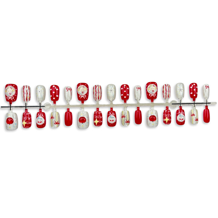 Urlaubs-themed dekorative Press-On Nagelkunst Set