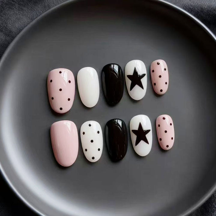 Verspielt Hase-Themen Press-On Nagelkunst Set Karnz