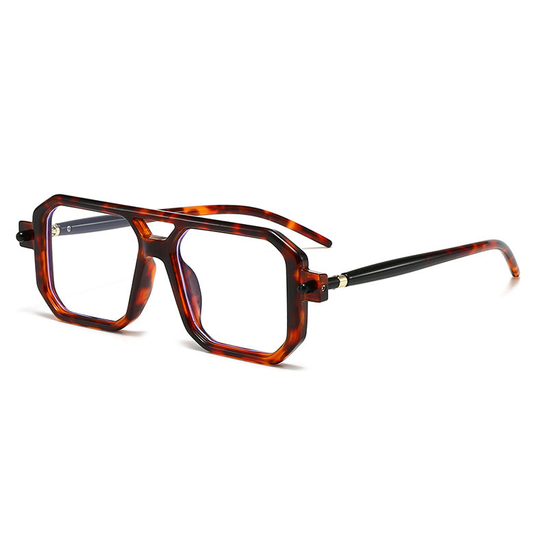 Damen oversized rechteckige Brille Karnz