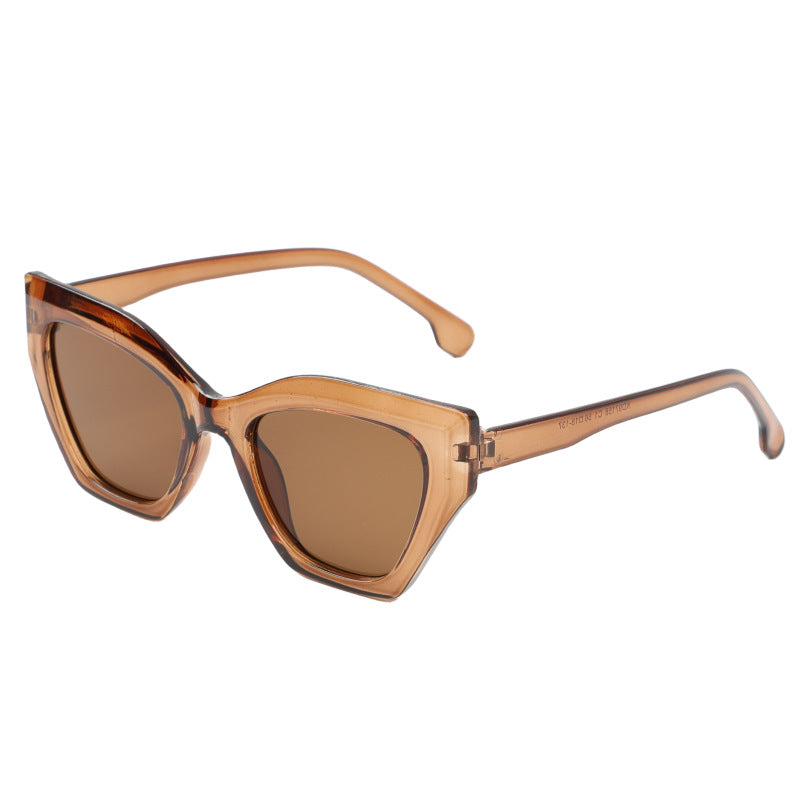 Damen Cat-Eye Sonnenbrille mit originellem Muster Karnz