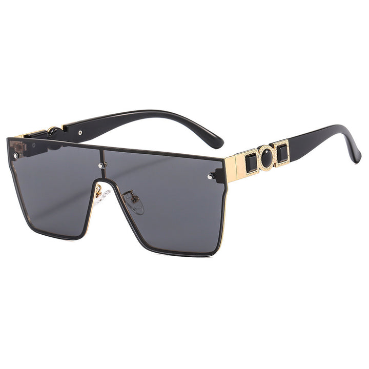 Damen oversized transparente Sonnenbrille mit modischem Rahmen Karnz