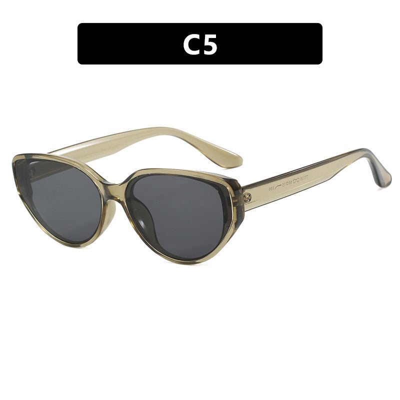 Damen Cat-Eye Sonnenbrille mit modischem Schildkrötenmuster und UV-Schutz Karnz