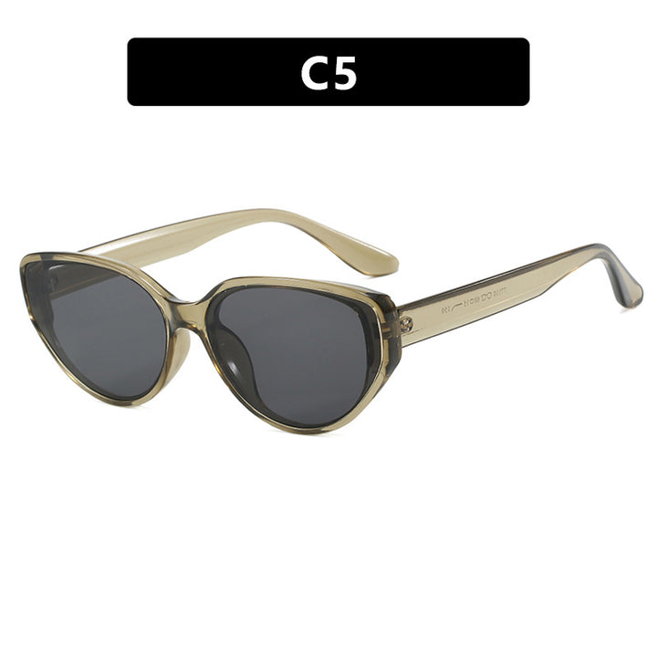 Damen Cat-Eye Sonnenbrille mit modischem Schildkrötenmuster und UV-Schutz Karnz