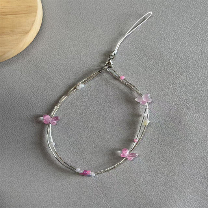 Dekorativer Schmetterlings Charm Brillenband Karnz