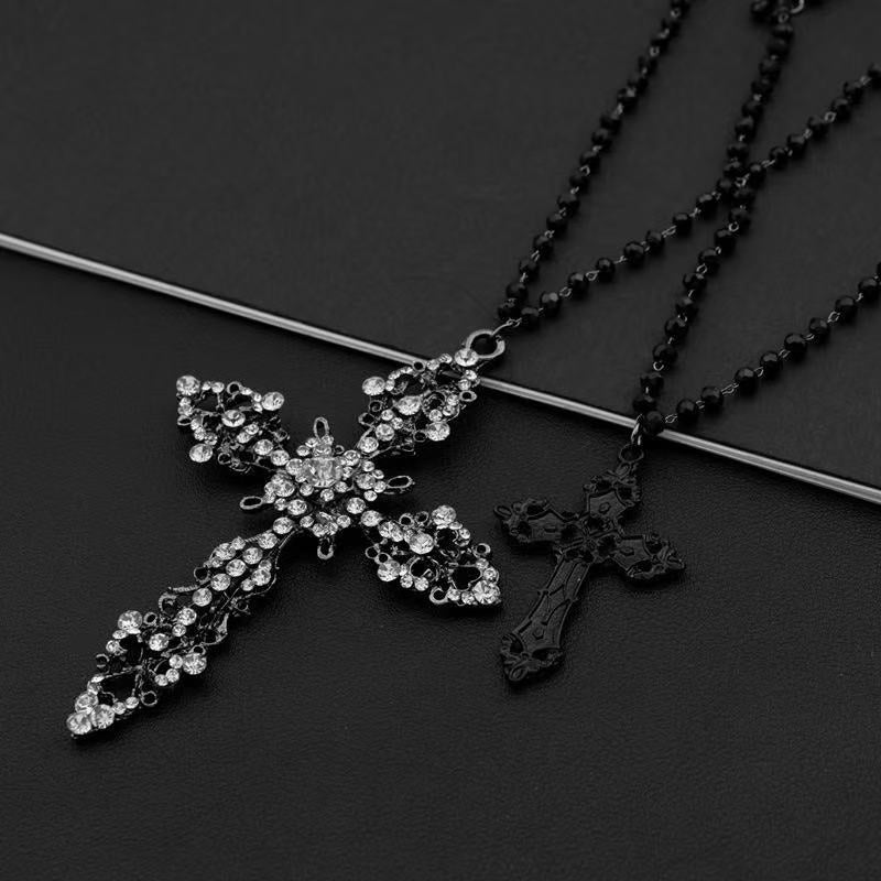 Dual-Layered Cross Pendant Necklace Karnz