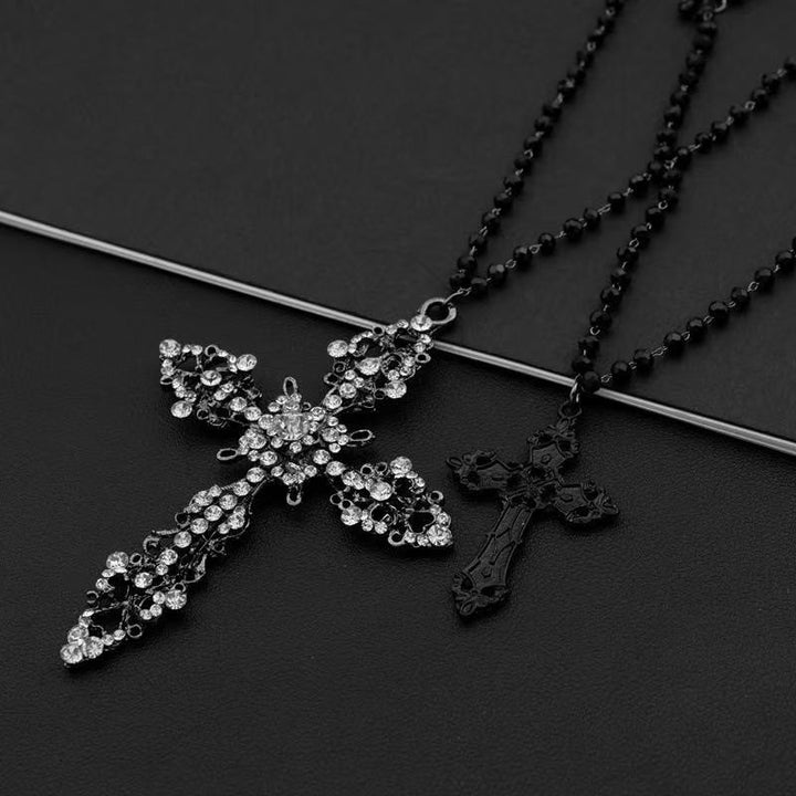 Dual-Layered Cross Pendant Necklace Karnz