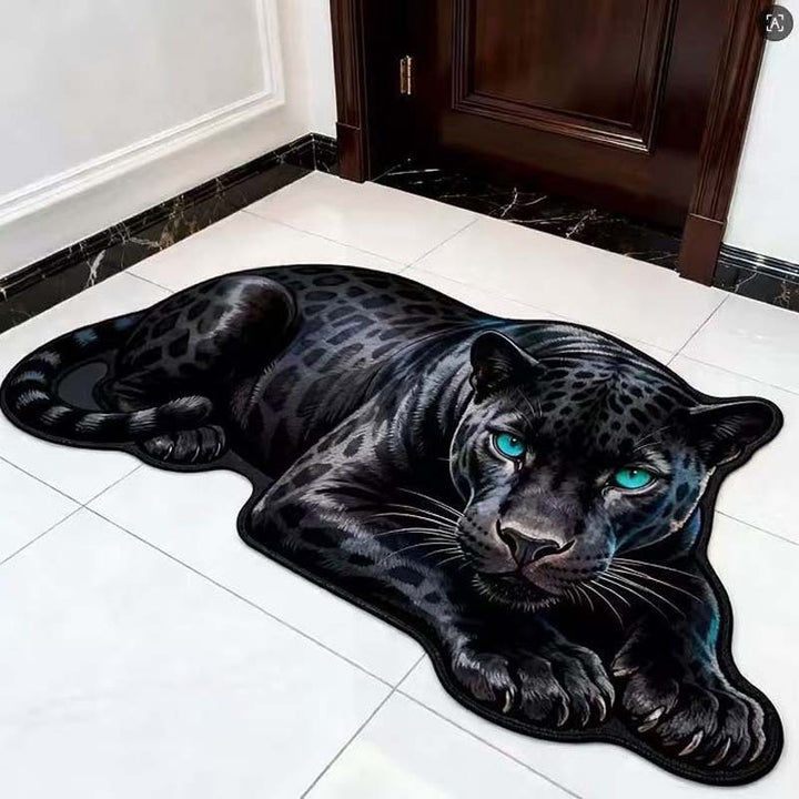 3D Panther-Themen Bereich Teppich