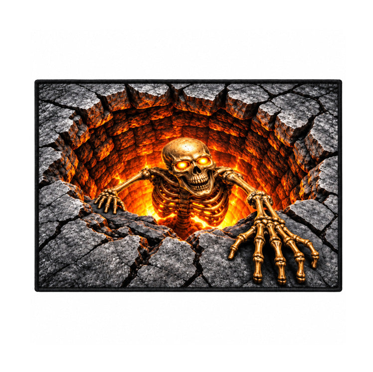 Spooky Skeleton-Themen Bereichsmatte