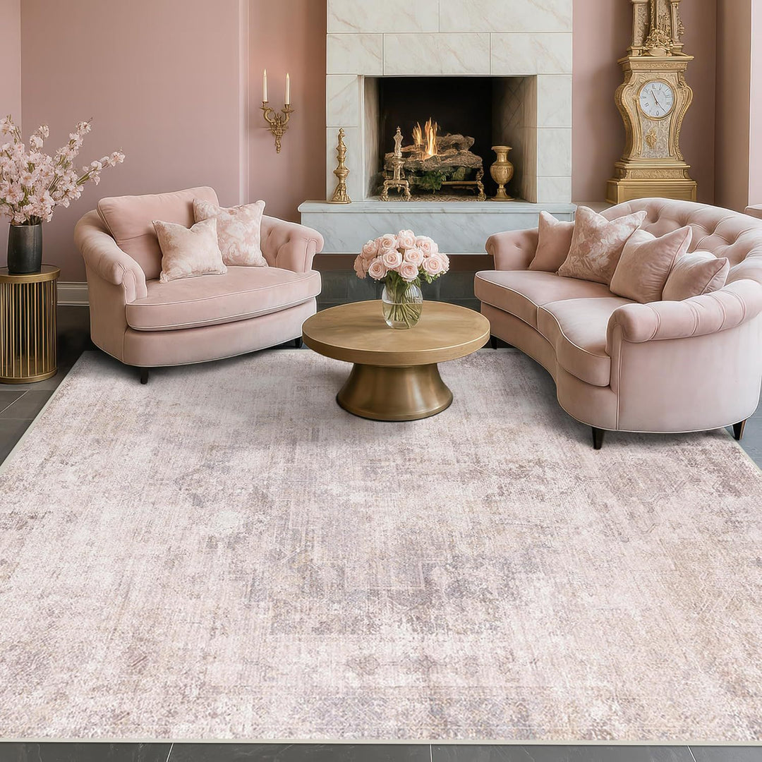 Vintage Inspiriert Abgenutzter Teppich
