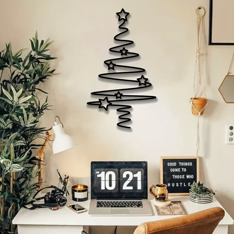 Dekorative Weihnachtsbaum Wandsticker Karnz