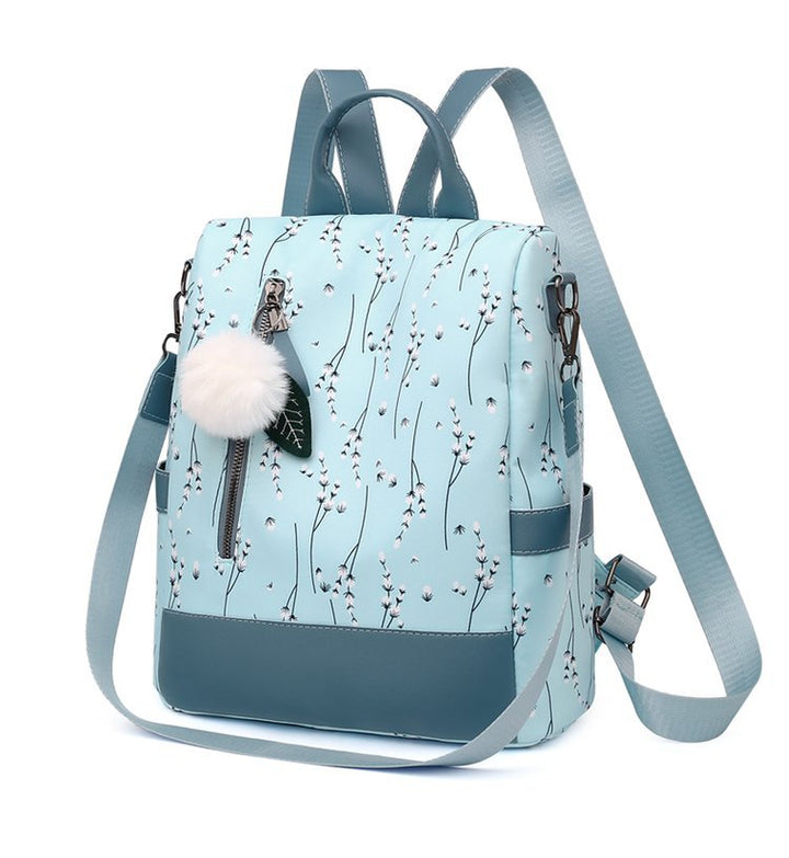 Stylische Floral Print Mehrfach-Fach Rucksack Karnz