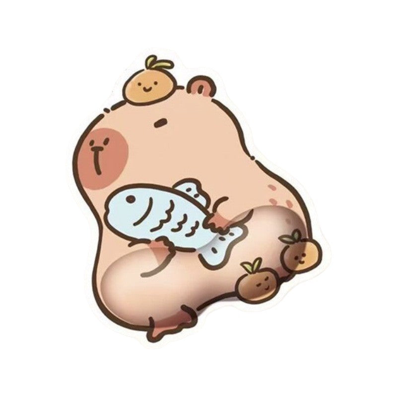 Süßes Capybara-Themen Gel-Handballenauflage