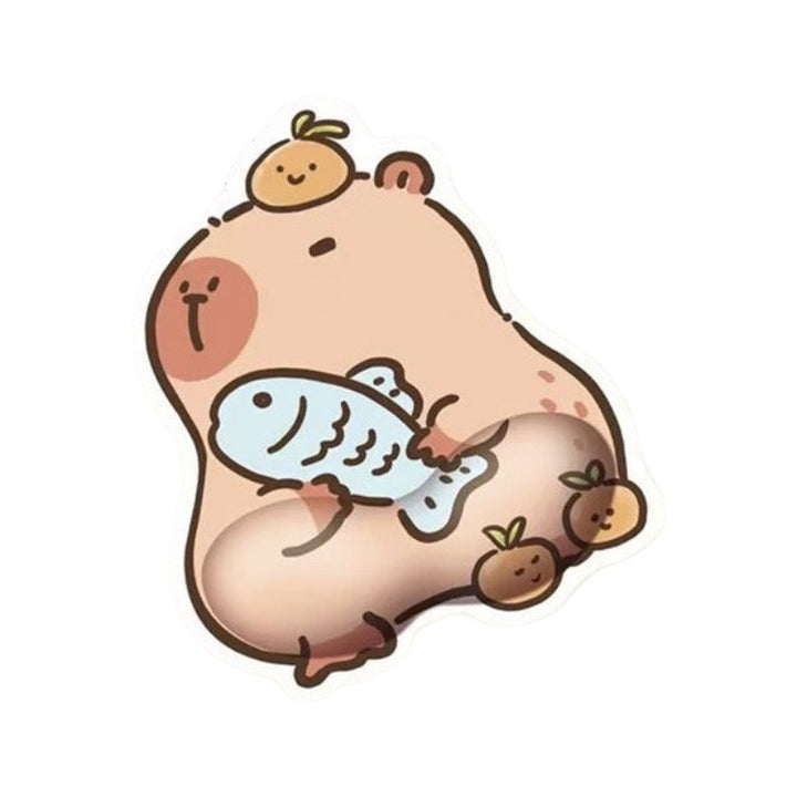 Süßes Capybara-Themen Gel-Handballenauflage