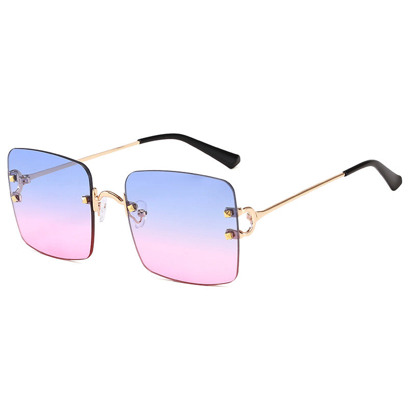 Damen quadratische Sonnenbrille mit elegantem Metallrahmen und robusten Gläsern Karnz