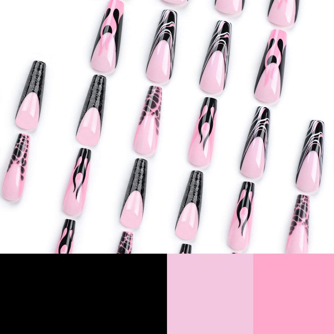 Kunstvolle Stiletto-Nägel im modernen Design Karnz