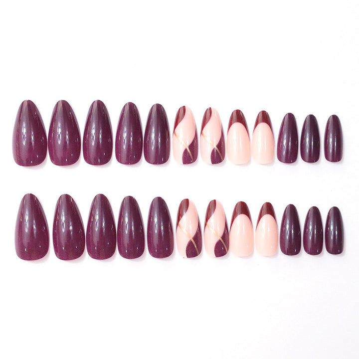 Elegante Farbverlauf-Nagelkunst-Fingerdesign Karnz