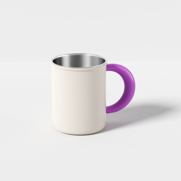 Edelstahl Kaffee- und Teetasse mit Ergonomischem Griff Karnz